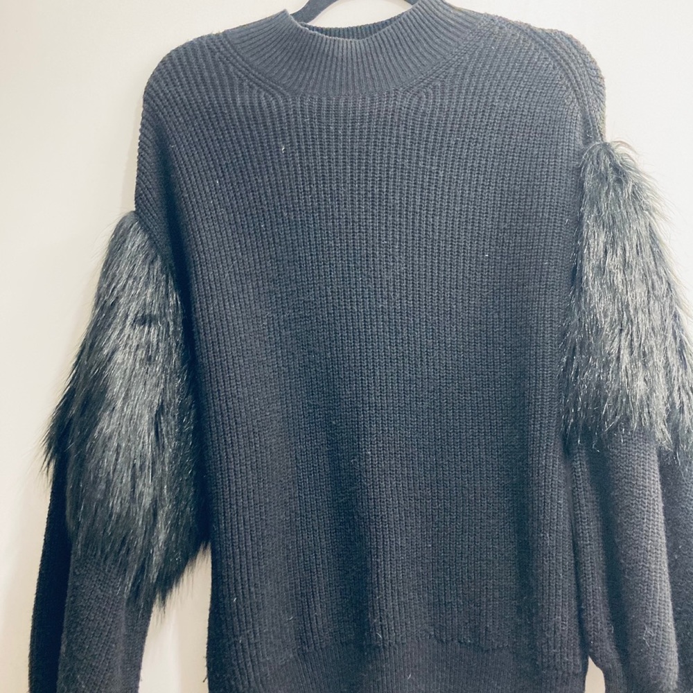 Leith Faux Fur Knit